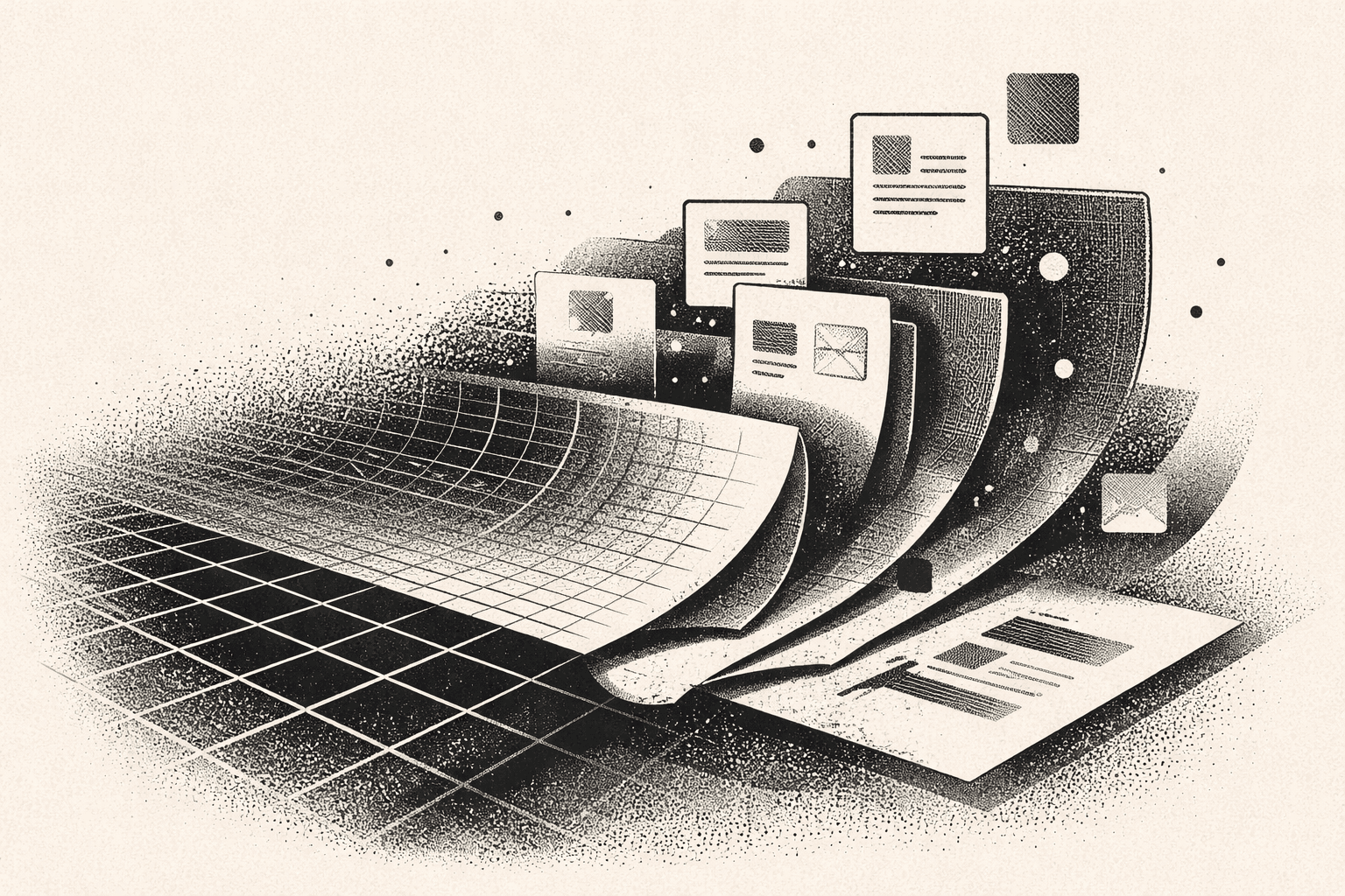Visual representation of AI content strategy showing the shift from manual prompting to proactive generation systems