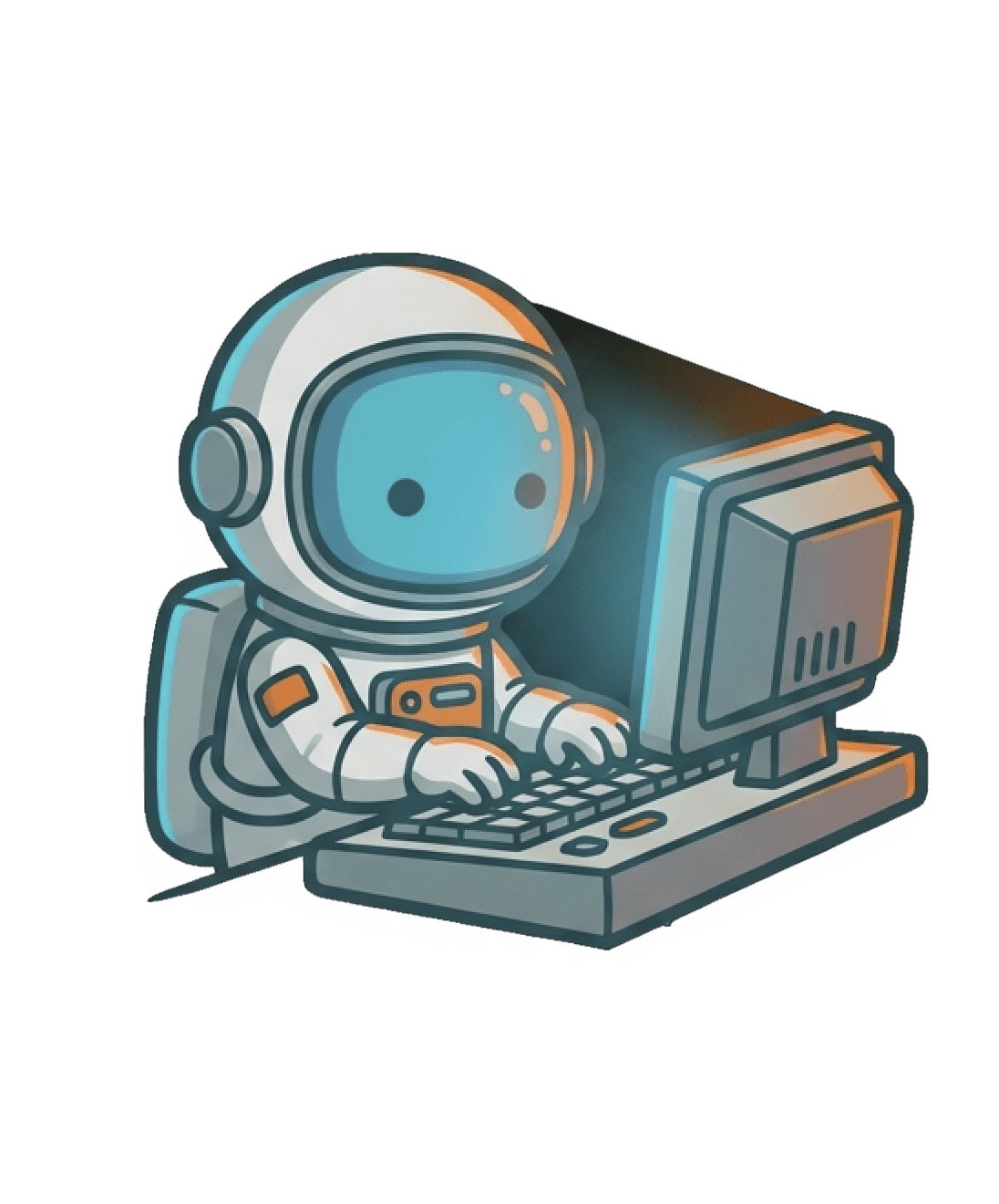 0layers mascot typing a website URL